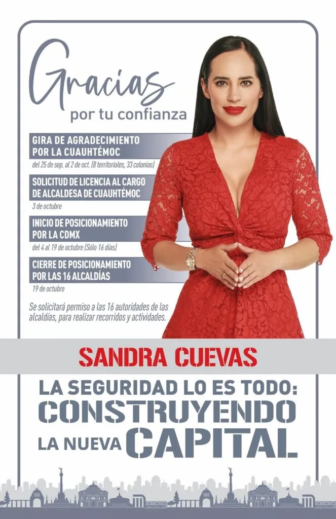 Sandra Cuevas podría ser destituida 
