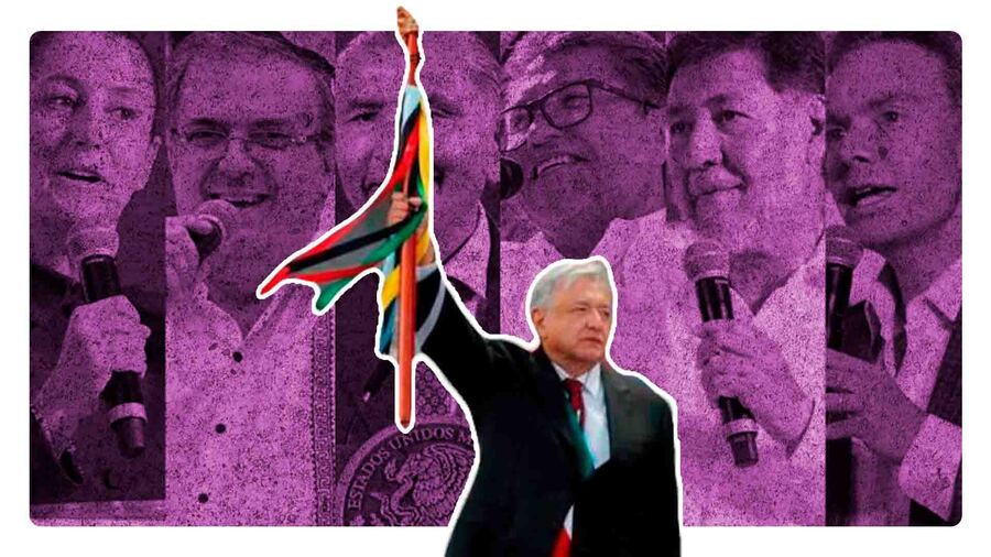 Amlo entregará antes del viernes el bastón de mando a quien gane encuesta de Morena