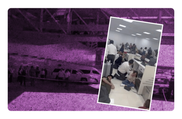 Reportan balacera en el AICM