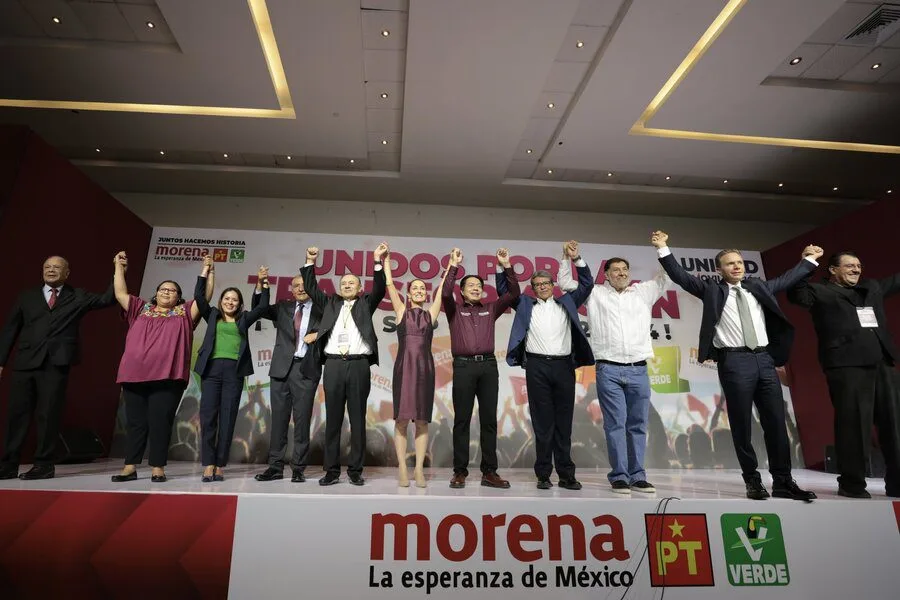 Resultados en la encuesta de morena de los cnadidatos presidenciales; Claudia Sheinbaum gana