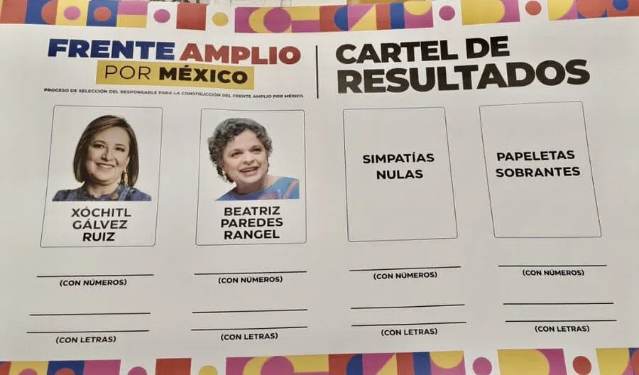 Xóchitl Gálvez obtiene constancia como candidata presidencial al ganara la competencia contra Beatriz Paredes