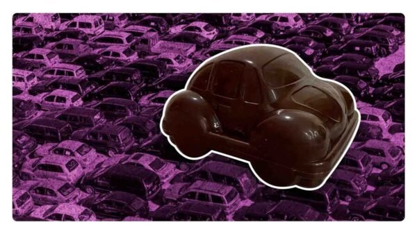 Regulan autos de chocolate