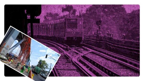 Reparaciones en la linea 9 del metro de la cdmx