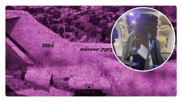 encuentran parte de avión de alaska airlines