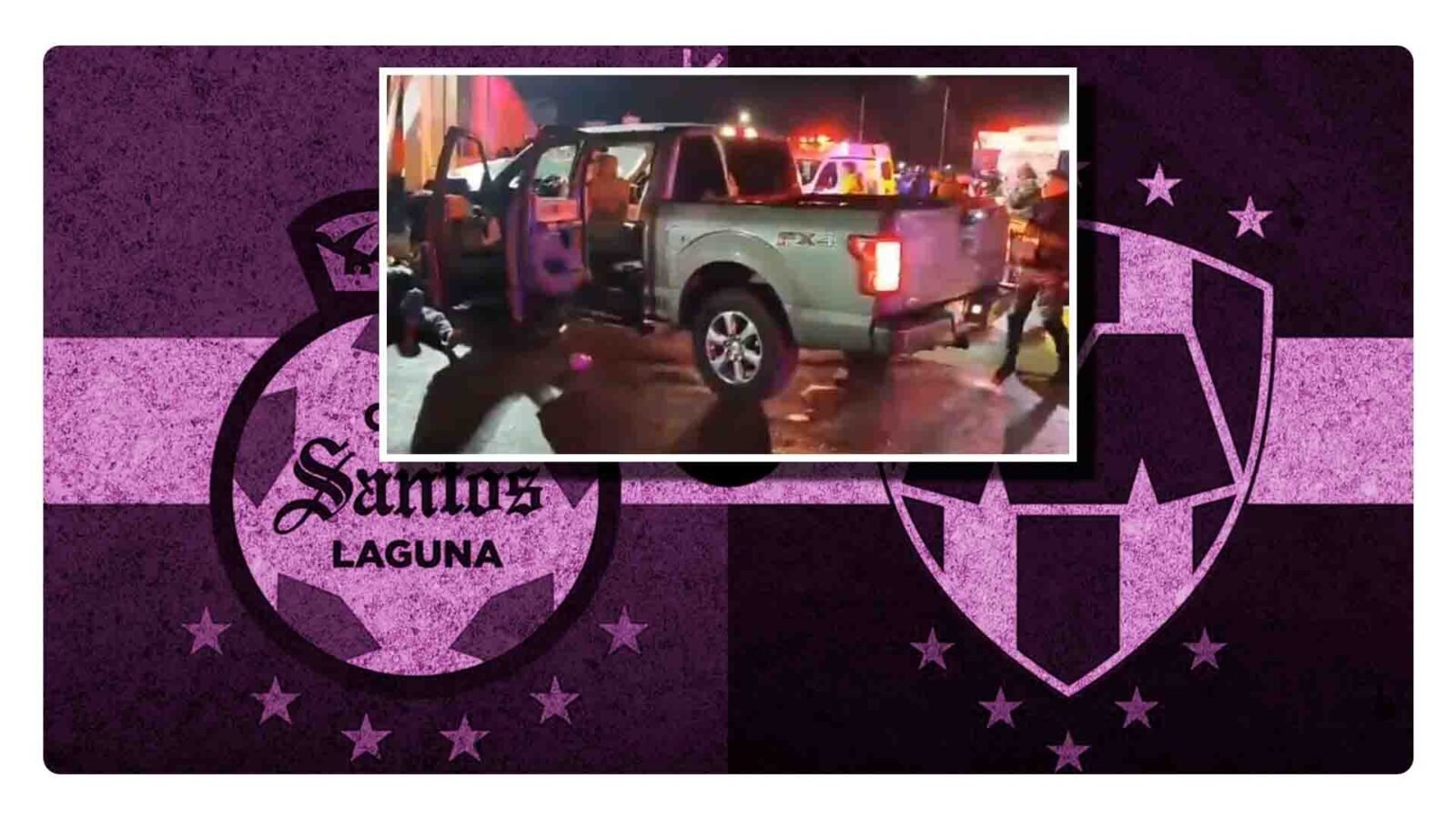 Atropellan a personas en el partido Monterrey vs Santos