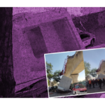 Dos mecánicos se salvaron de morir aplastados por la dovela de concreto del Tren Interurbano