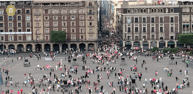 a que hora empezara la marcha por la democracia