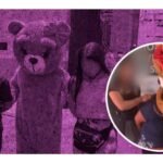 Un policia en perú se disfraza de oso para arrestar a una