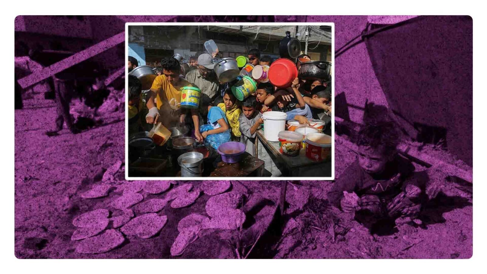 israel no seja pasar comida a gaza y se encuentran en una escacez