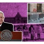 amlo califica como acto de provocación que los padres de ayotzinapa derribaran puerta en palacio nacional