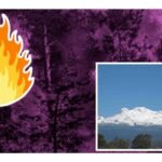 Incendio en las faldas del volcán Iztaccihuatl