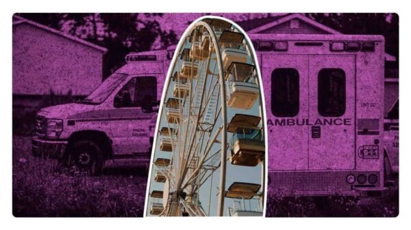 padre e hijo salen volando de rueda de la fortuna en veracruz