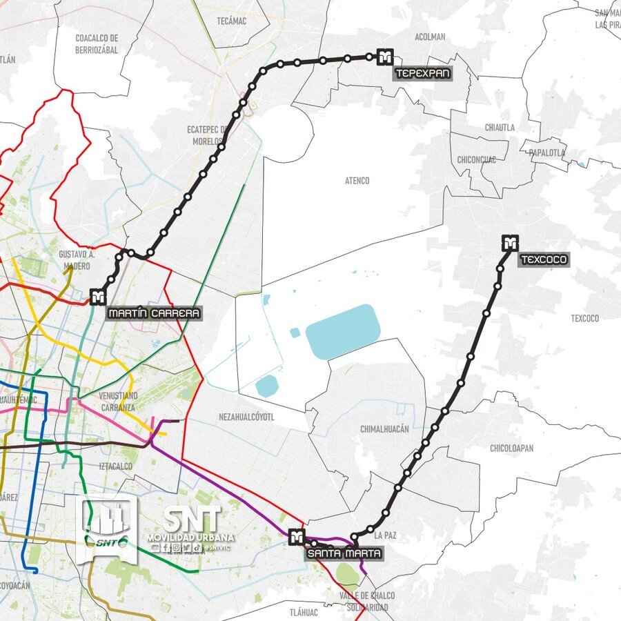 rutas del metromex en el estado de méxico