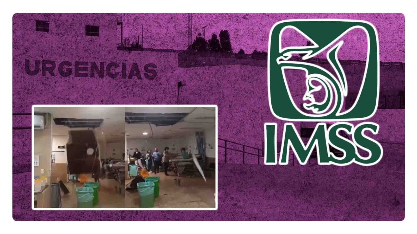 un techo se desplomó en la clinica del imss en cancun