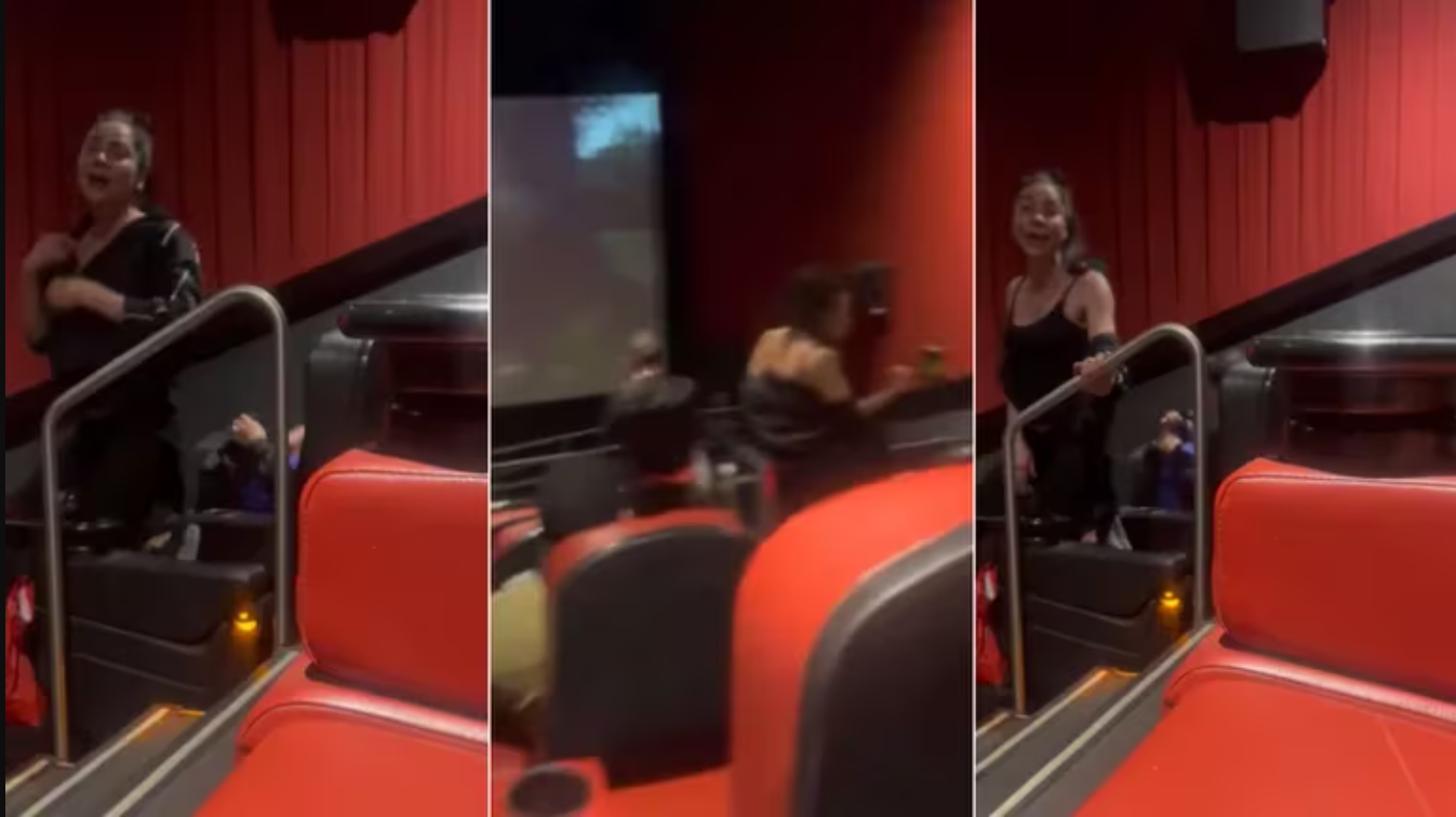 Causa indignación una mujer llamada Ariana Zambrano apodada "Lady Cinemex" en una sala de cine donde insultó y agredió a los usuarios