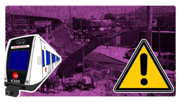 colapso en la línea 6 del metro en monterrey