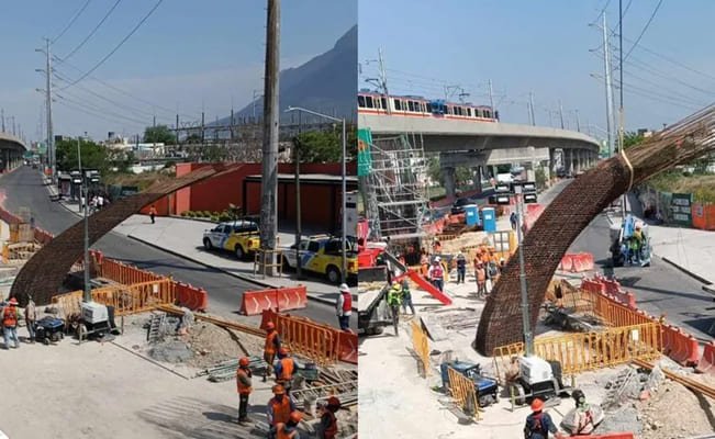 estaciones del metro en la linea 1 y 2 de monterrey