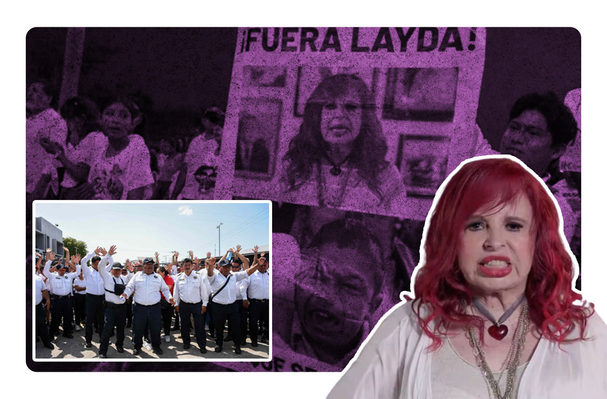 Layda Sansores destituye policias que marcharon en su contra