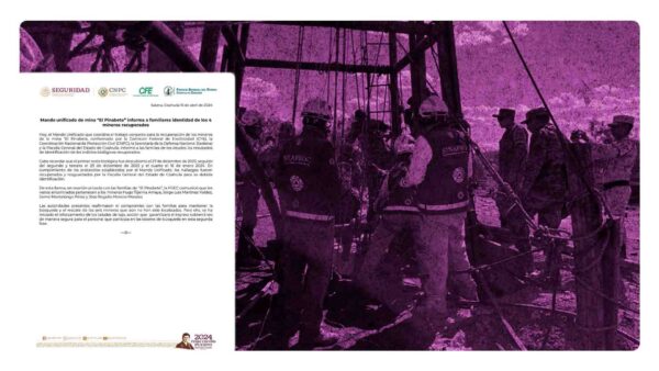 Identifican quiénes eran los 4 mineros recuperados en El Pinabete