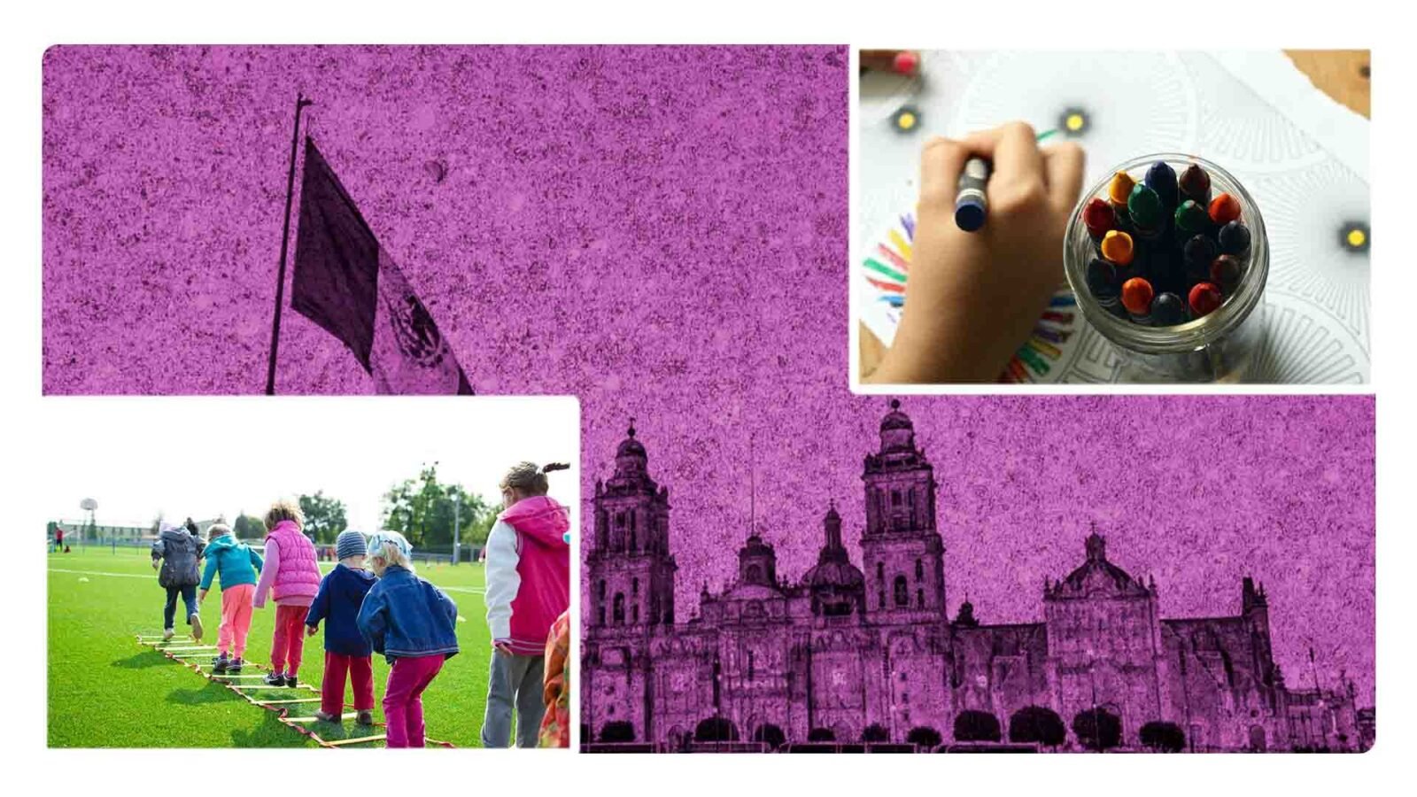 Evento del día del niño en el zocalo