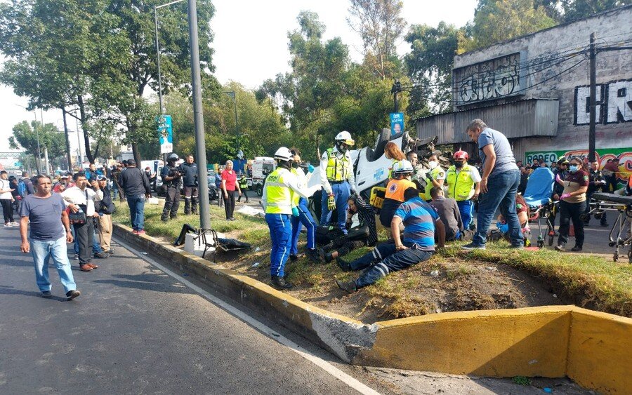 Fatal accidente en la Calzada Ignacio Zaragoza