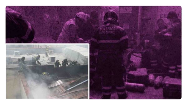 Al menos 22 bomberos sufrieron intoxicación tras un incendio en la CDMX