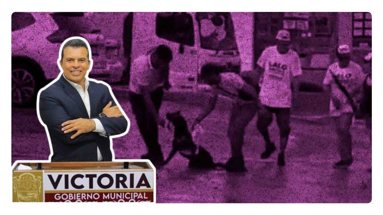 Señalan al candidato a la alcaldía de Cd. Victoria, Tamaulipas, de atropellar a perrito
