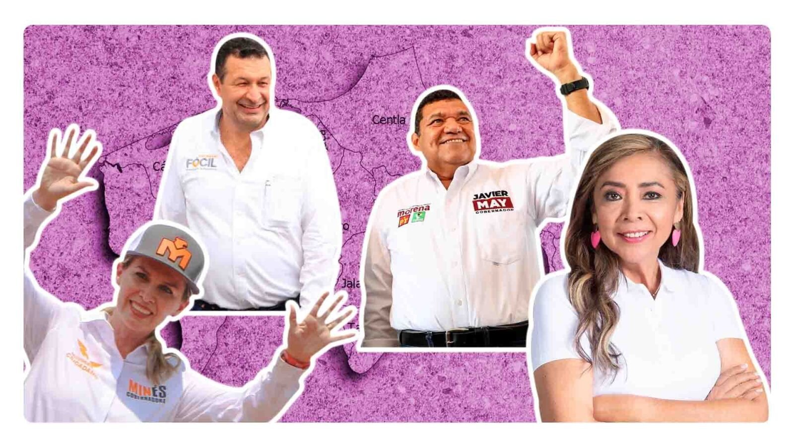 Candidatos a la gubernatura de Tabasco 2024