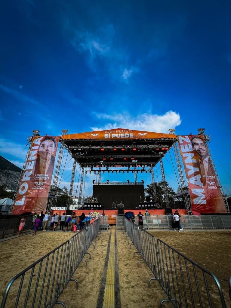 evento de jorge alvarez maynez en el que se cayo el escenario