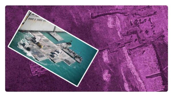 Se crea muelle flotante para ingresar ayuda humanitaria a Gaza