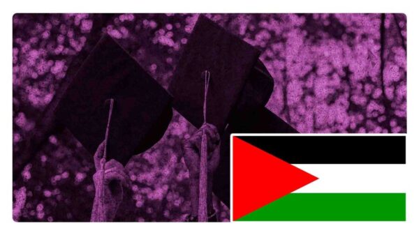 estudiantes de harvard protestan contra el genocidio de palestina