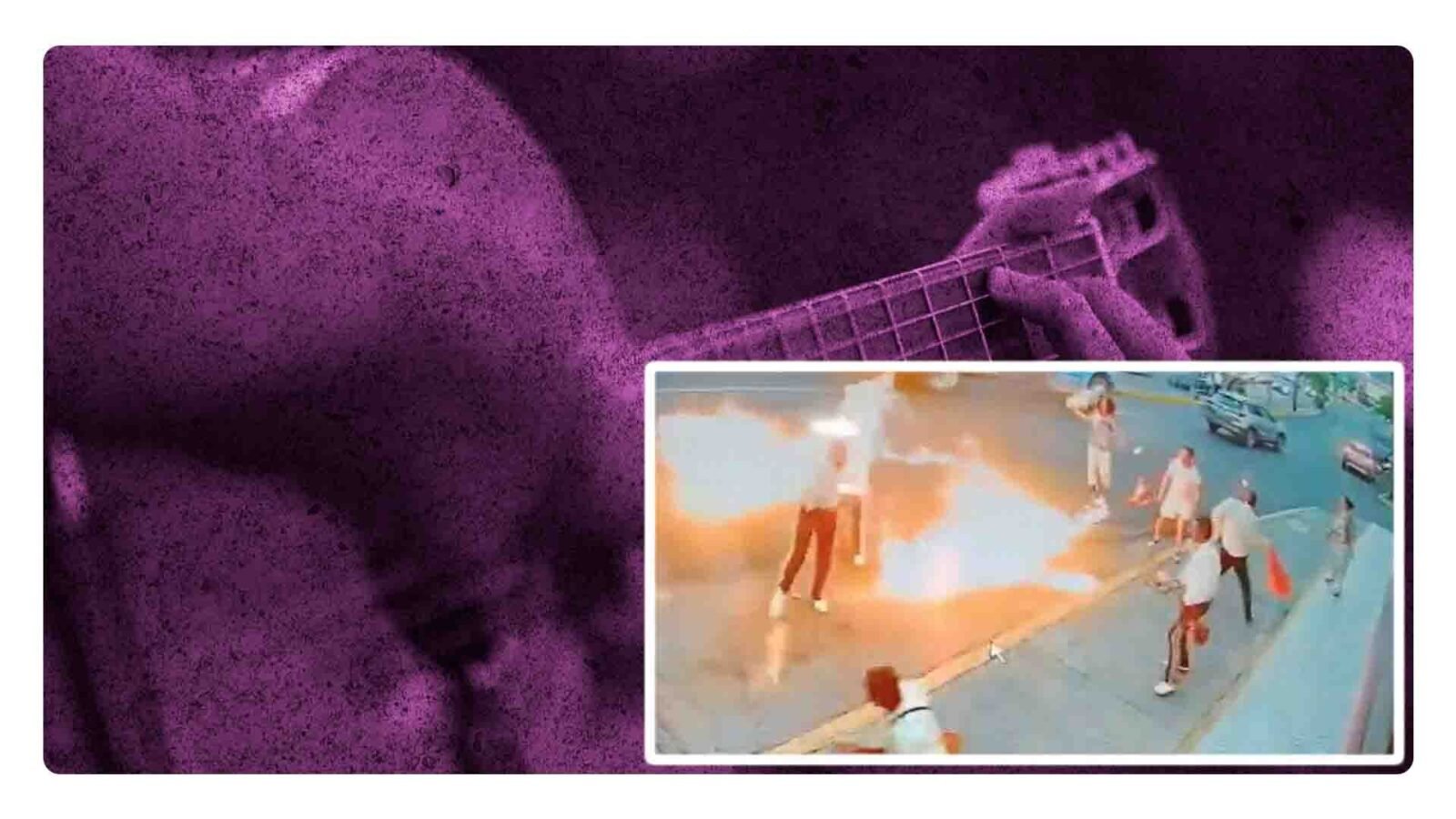 Tragafuegos quema a mariachis en Morelia, Michoacán