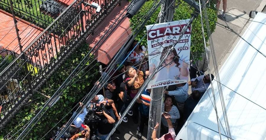 Clara Brugada da inicio a jornada de limpieza para retirar su propaganda electoral