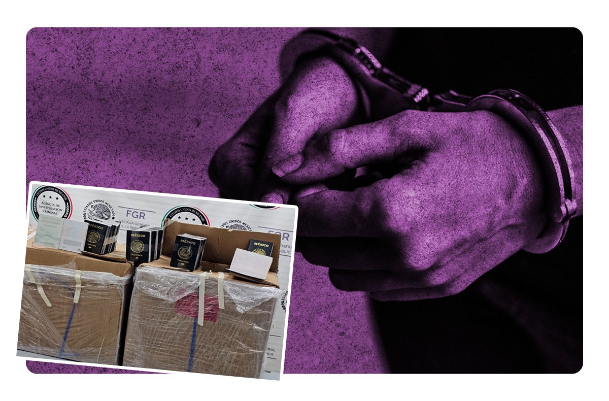 FGR recupera parte de los pasaportes robados el pasado 18 de junio; detienen a 2 personas