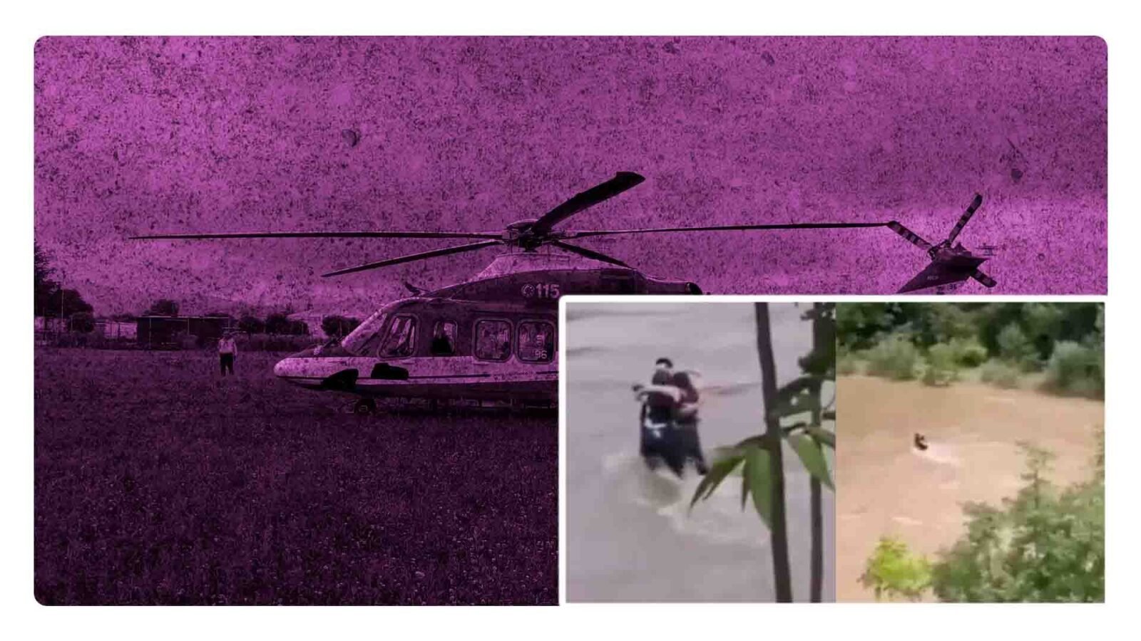 Se vuelve viral un video en donde tres amigos se dan su último abrazo en el río Natisone en Italia antes de ser llevados por el mismo