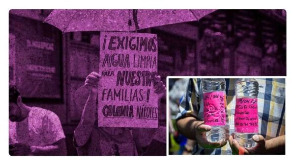 se protestan por agua contaminada en la benito juarez