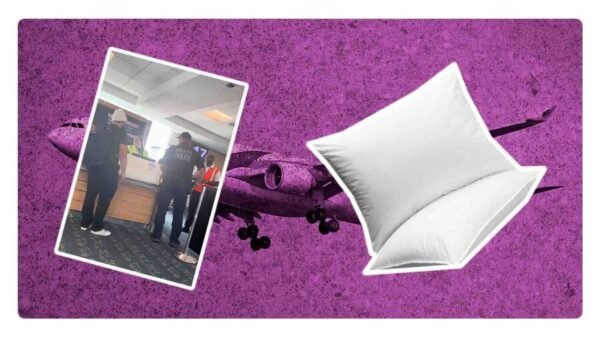 truco de poner equipaje extra en funda de almohada