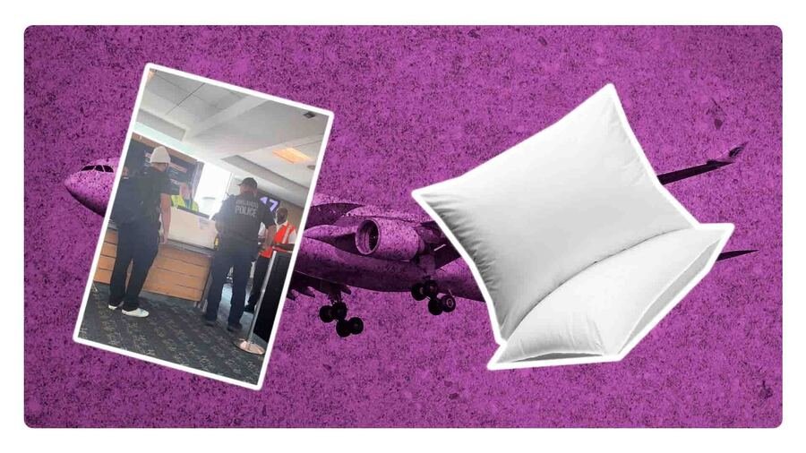 truco de poner equipaje extra en funda de almohada