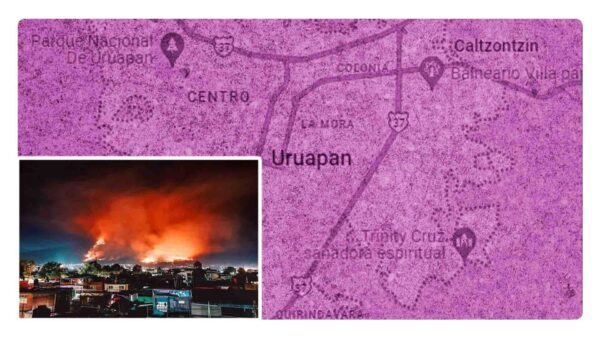 Incendio en Uruapan, Michoacán acaba con al menos 100 hectáreas de bosque