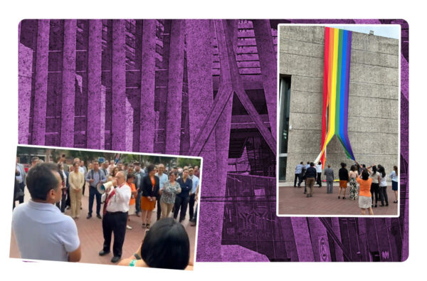 Protesta homofóbica: El sindicato del INFONAVIT retira la bandera de la comunidad LGBTQ+ de sus instalaciones