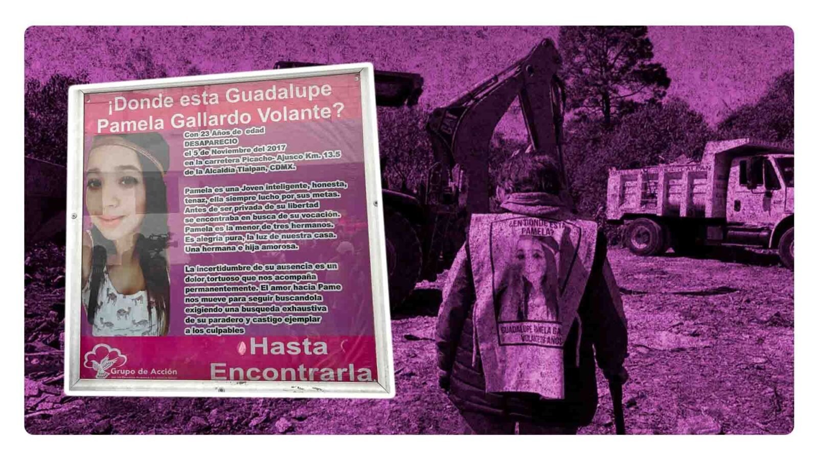 "Hasta Encontrarles CDMX": Retoman las jornadas de la búsqueda de Pamela Gallardo en la carretera Picacho-Ajusco"Hasta Encontrarles CDMX": Retoman las jornadas de la búsqueda de Pamela Gallardo en la carretera Picacho-Ajusco