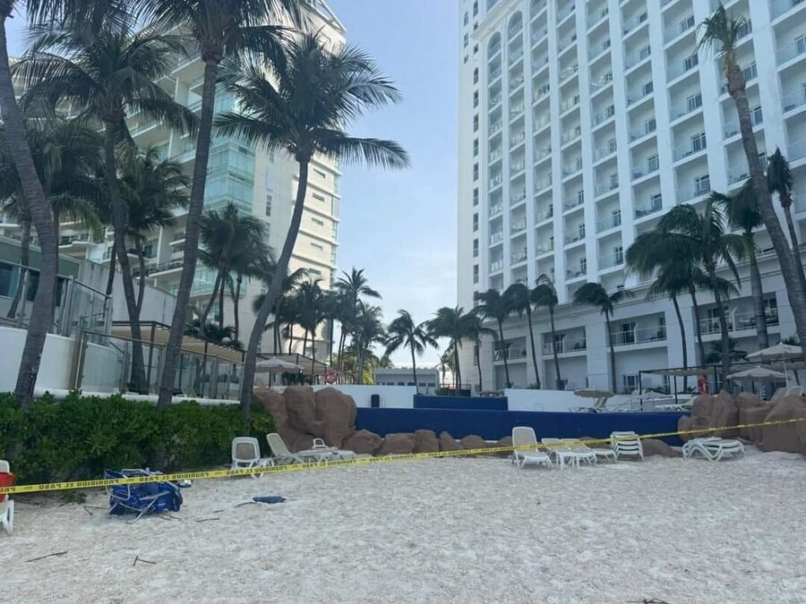 Balacera en el hotel riu en cancún