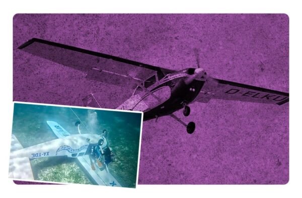 cae una avioneta al fondo del mar en cozumel