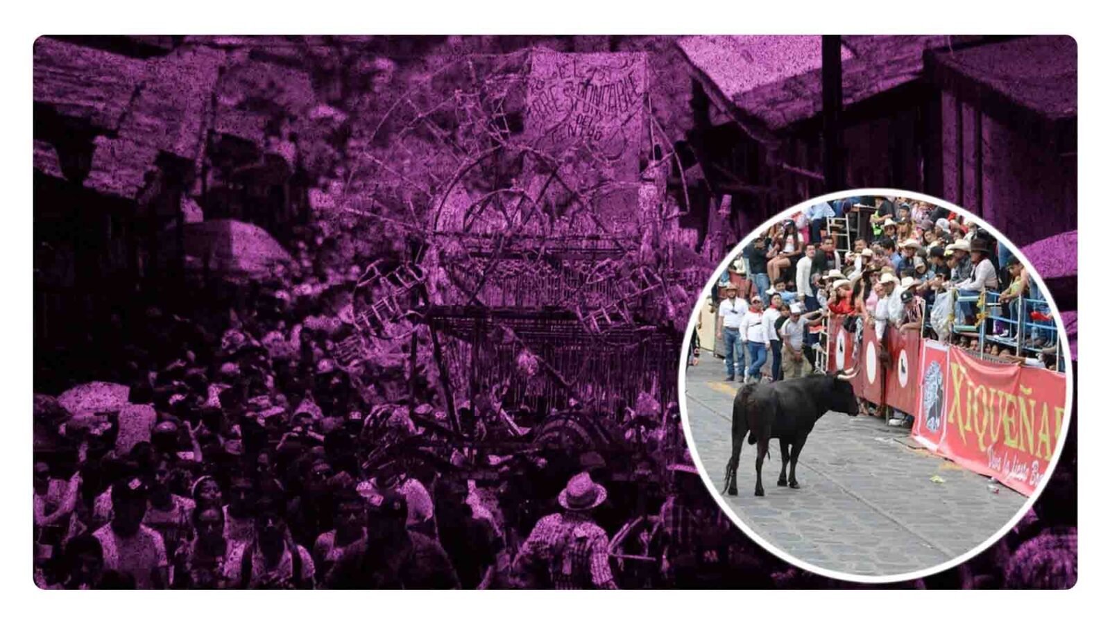 Personas heridas durante la capea de toros en Xico, Veracruz; dos por impacto con los taurinos, uno por un dron y una persona sufrió una crisis nerviosa