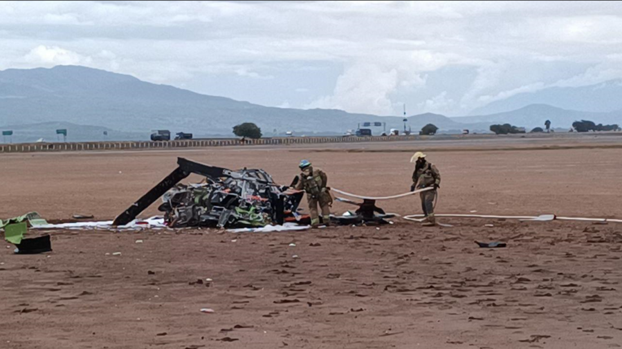 Se desploma un helicóptero en el municipio de Teocuitatlán de Corona, Jalisco