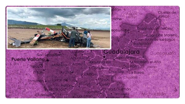 Cae un helicóptero en Teocuitatlán de Corona, Jalisco; hay cuatro heridos, dos de gravedad