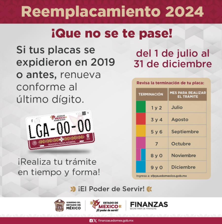 Reemplacamiento Edomex 2024 todo lo que necesitas saber