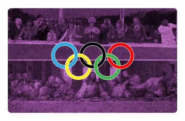 fotos de la represnetación de la última cena en los juegos olímpicos 2024