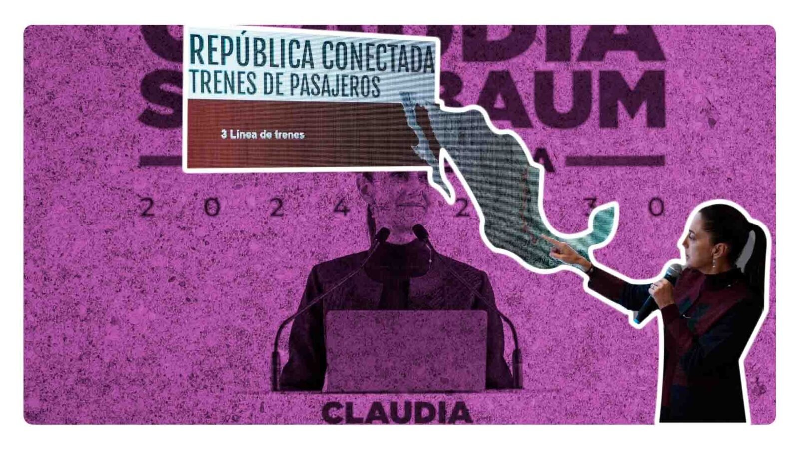 Claudia Sheinbaum propone crear tres rutas de trenes de pasajeros en México