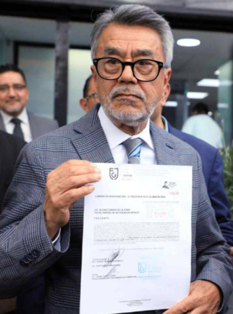 Fiscalía CDMX presenta denuncia ante la FGR por intento de detención ilegal al exgobernador de Chihuahua, Javier Corral